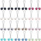 Joez Wonderful 24 Stück Hijab Pins Clips für Frauen, niedliche Schal Clip Hijab Pins Perle Brosche Pins, Kopftuch Schal Schal Muslim Hijab Schal Clips Sicherheitsnadeln Knöpfe Hochzeitskleid