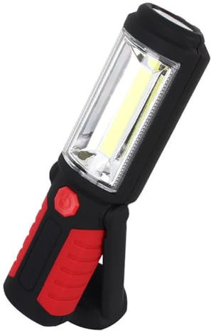 Marco Paul LED Work Light - 3W COB + 1W Torch, 360° Hook, 180° Rotation, Magnetic Base, Battery Operated, Portable Flashlight for Camping, Emergency, Auto Repair and Home Use