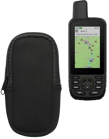 kwmobile Tasche kompatibel mit Garmin GPSMAP 66sr / GPSMAP 67 / GPSMAP 66i - GPS Handgerät Neopren Hülle - Schutzcover Navi Schwarz