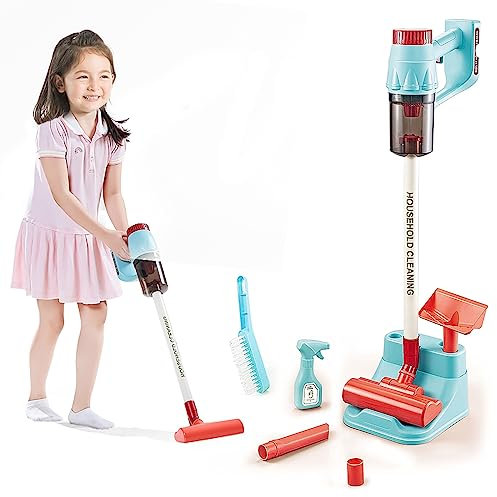 BUBBLEBAY Aspirateur sans Fil pour Enfants avec Fonction Jeu de rôle pour Enfants