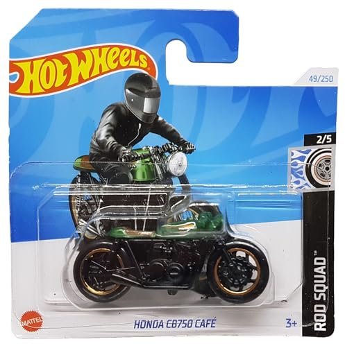 Hot Wheels - Honda CB750 Cafe - Rod Squad 2/5 - HTC61 - Short Card - Motorrad - grün - Mattel 2024
