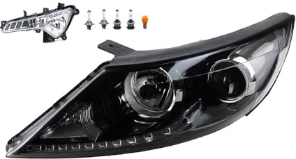 Johns, Scheinwerfer passend für Kia Sportage SL 07/2010-02/2014 H7 H7 Links Fahrerseite + Nebelscheinwerfer + Leuchtmittel