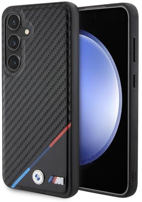 CG MOBILE BMW BMHMS24S23PUDTK Hülle Für S24 S921 Schwarz hardcase Carbon Tricolor Line