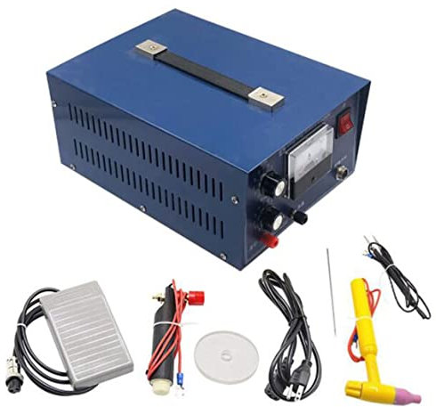 Soldador De Joyería, 400w De Alta Potencia 50a Soldador De Punto De Joyería Pluma De Soldadura Por Punto De Mano Pequeña Para Soldadura De Joyería De Acero Dorado Y Plateado