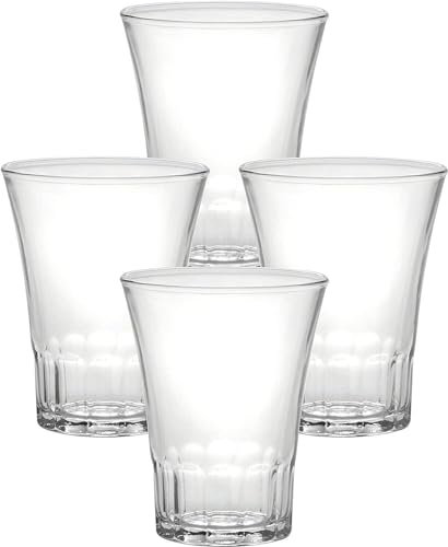 mille idee Set 12 Bicchieri In Vetro Bicchiere da Osteria Infrangibile 17 cl