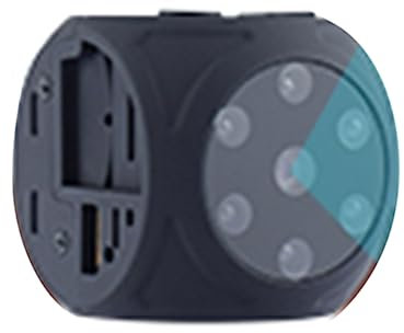 Lckiioy Mini videocamera portatile 1080P HD videocamera per visione notturna Videoregistratore grandangolare Rilevamento della videocamera di movimento Magnete Registrazione in loop