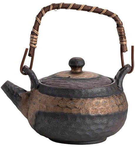 kaixiaochai Porcelain tea pot Small teapot Porcelain tea pots infuser Porcelain tea pots for adults Vintage tea sets for women (Hammer pot)