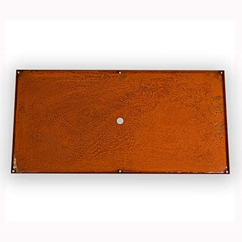 Köhko® Piastrina di design per telaio in acciaio corten come kit quadrato 100 x 40 cm