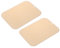 sourcing map 2 salvamanteles cuadrados de silicona para ollas y sartenes calientes, almohadillas antideslizantes resistentes al calor para encimeras de mesa de cocina, platos calientes, color beige