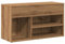 vidaXL Schuhbank Artisan-Eiche 80x30x45 cm Holzwerkstoff, Flurbank, Sitzbank, Aufbewahrungsbank, Dielenbank, Sitzbank Flur, Schuhablage