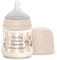 Suavinex, Biberón de 150 ml, con Tetina Fisiológica SX Pro de Silicona, con Válvula Anticólico. Biberón con Tetina de Flujo Lento (S). Bebés +0 Meses y Recién Nacidos. Wonderland, Rosa