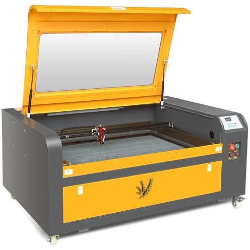 PEIXU 100W Laser Graviermaschine CO2 Lasergraviermaschine 900mmx600mm Lasergravur Maschine CO2 Holz Laser Engraving Cutter,mit M3 Mainboard für Holz/Leder/Papier