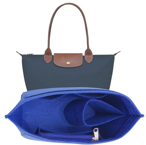 Bag Organizer ist geeignet für Longchamp Tasche.Tote Bag Organizer ist für Longchamp.Filztasche Organizer Einsatz.Mehrere Größenoptionen sind verfügbar.(Blau, S)