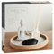 New Modern And Stylish Vanilla & Tnka Diffuser Set Includes Diffuser With Reeds,Wooden Tray,Buddha Ornament,Polished Stone & White Sand Perfect Addition To Your Home Decor Gift -A27