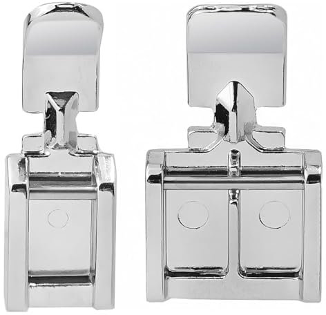 GIONAR 2Pcs Pied de Biche Machine à Coudre pour Singer Brother Janome et Plus, Pied Presseur Fermeture à Glissière, Pieds-de-biche pour Coudre des Fermetures à Glissière Invisibles