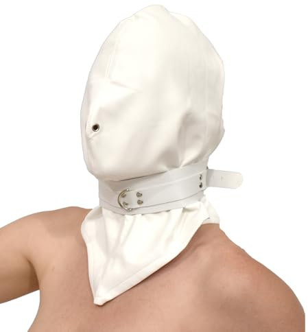 Honeylust BDSM Maske Henker – Isolationshaube Kunstleder Fetisch Bondage | SM Haube für Sinnesentzug – Kopfmaske für Dominanz & Unterwerfung, erotische Fesselspiele und Rollenspiel für Paare
