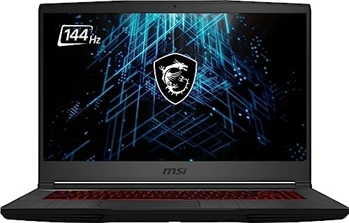 msi GF65 Thin 10UE Gaming Laptop, 15.6 1920x1080 144Hz, Intel 6-Core i5-10500H, NVIDIA GeForce RTX 3060 6GB, 8GB DDR4, 512GB SSD, Win11 Pro, Backlit KB, Wi-Fi 6, BT 5.1, 720p HD Camera, Black