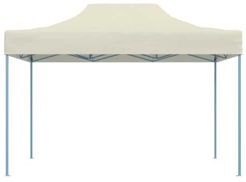 Emmtore Carpa Plegable Profesional Acero Color Crema 3x4 m