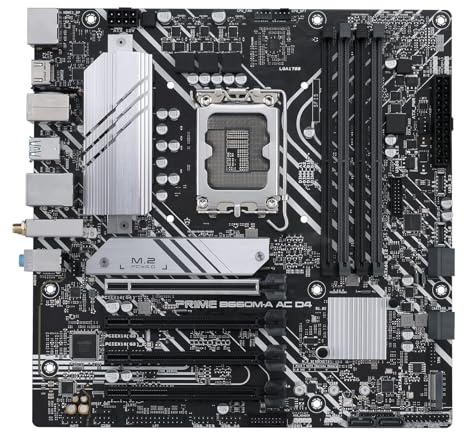 schede madri Scheda madre Fit For ASUS PRIME B660M-A AC D4 Intel B660 LGA 1700 DDR4 128 GB PCIe 4.0 M.2 mATX supporto CPU I9-14900 I5-14600 I5-13400