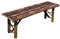 Homestyle4u 1032, Gartenbank Holz, Holzbank Braun Bambus, 120 cm