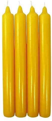 3er Pack Tafelkerzen goldgelb, ca. 21 x 195 mm (3 x 4 Stück)
