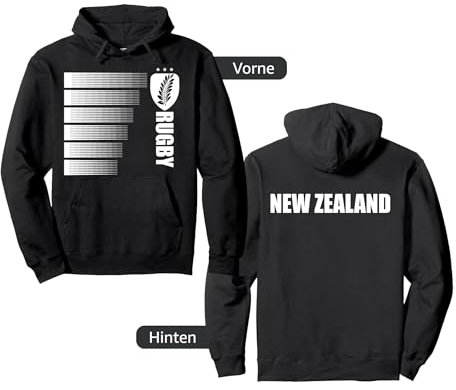 Neuseeland Rugby-Trikot Neuseeländer Rugby 2-seitige Pullover Hoodie