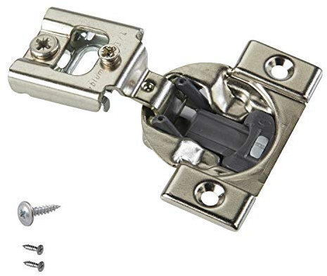 Blum 38N355B.12 - Cerniera compatta BLUMOTION 38N, chiusura ammortizzata, 105 gradi, sovrapposizione 3/4, avvitabile (confezione da 10)
