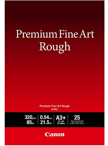 Canon Premium Fine Art Rough Paper (FA-RG1), 13' X 19', 25 Sheets (4562C004)