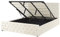 Doppelbett in Beige mit Bettkasten Lattenrost 180x200 cm Chesterfield Stil Amiens