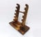 Inkwellinserts Wooden Pen Display Stand, Pen Holder Holds 6 Pens Desk Top Fountain Pen Display