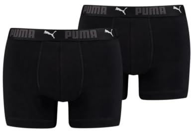 PUMA Boxershorts Herren 2er Pack Sport aus organischer Baumwolle/Unterwäsche Männer (S - XL)