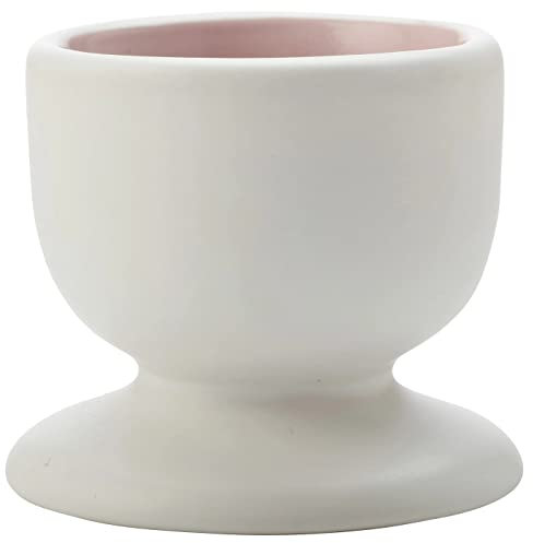 WESTCRAFT Tint Coquetier en porcelaine, extérieur blanc, intérieur avec un accent coloré, intemporel, Maxwell & Williams (rose)