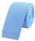 WANYING Herren 5.7cm 2.25 Schmale Krawatte Strickkrawatte Gestrickte Narrow Krawatte Knit Tie Retro Vintage Casual Büro Basic - Einfarbig Hellblau