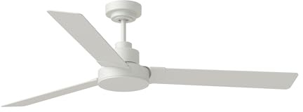 Monte Carlo 3JVR58RZW Jovie 58 Ceiling Fan, Remote Control, Wet Rated For Maximum Location Flexibility, 6 Speed, 3 Blades (Matte White)