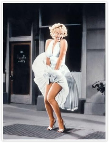 Marilyn Monroe, Das verflixte 7. Jahr, 1955 Poster 50 x 70 cm Wandbilder Wanddeko