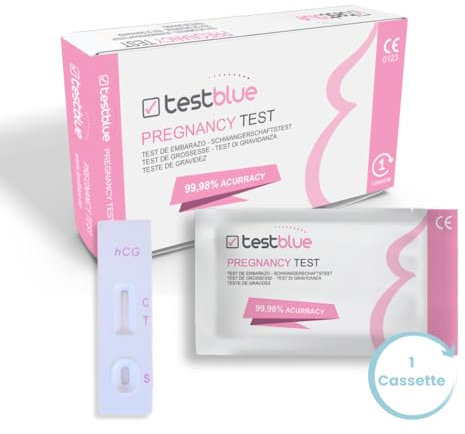 Test de grossesse haute sensibilité 1 Formato casete de test | resultado breve y rápido | una detección precoz fiable e inteligente