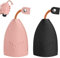 URAQT Ausziehbares Schlüsseletui,2 Stück Unisex Schlüsseltasche Tragbarer Ausziehbarer Autoschlüsselhalter PU Schlüsseletui Fall für Autoschlüssel Schlüsselmäppchen Hirsch-Rosa+Schwarz