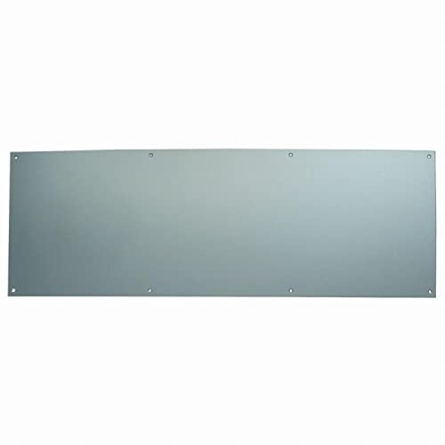 DUVAL BILCOCQ SGA20157 Plinthe de Protection percée et fraisée Duval Bas de Porte-Alu Argent 930 x 250 mm-11-0102-1320