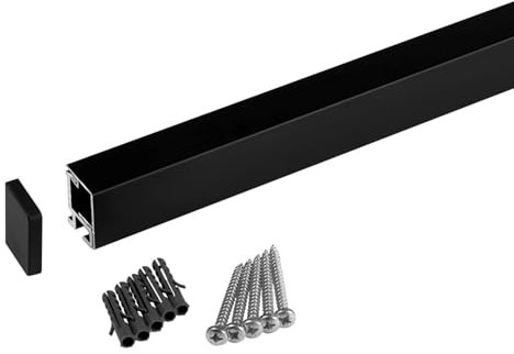 SOTECH Linero MosaiQ EasyLine schwarz 600 x 22 x 29 mm Aluminium Küchenreling Relingleiste