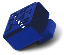 Pedestal Supporto TV per Scatola remota | Pratico Supporto per Telecomando sul Retro del Mobile TV | Adatto al Supporto TV, ad eccezione del Mobile TV Alto collegato | (Blu)