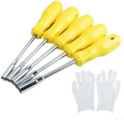 Set di cacciaviti a bussola esagonale, alta durezza e durata, 5 5 mm 10 mm, testa magnetica