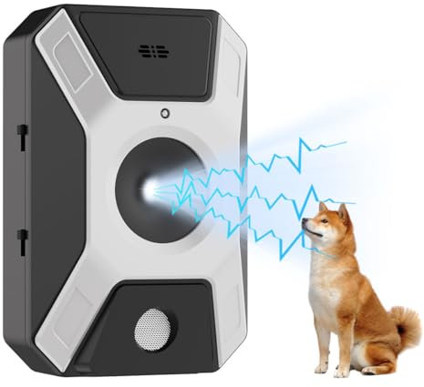 HONGXIAN Antibell Gerät Für Hunde,Ultraschall Anti Bell Gerät Hunde,3 Modi Hund Antibell Gerät Ultraschall, Wiederaufladbares Anti-Bell-Mittel für Hunde Innen, Anti Bellgerät Bellenstopper