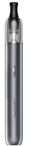 GEEKVAPE Wenax M2 Kit 0.8ohm (14-16W) Costruito in 1200mAh Batteria Vape Fit wenax M1 Cartuccia MTL/Auto Draw Vaporizzatore Attivato 2ml No Nicotina (Argento lron)