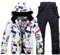 Skianzug 2 Teilig Herren Schneeanzug Set Warme Winddicht Snowboard Anzug Winter Winteranzug Ski Jacke Und Hosen Skibekleidung Snowboard Set Snowboard Sets Snowboardhose Schneemantel Snowboardjacke