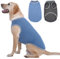 Katzinst 2er Pack Hundeshirt für Großer Hunde, Sonnenschutz, Elastisches und Atmungsaktives Ärmellose Hundeshirts für Heißes Wetter, Sommer Shirt für Golden Retriever,Gehen, Laufen(Grau, Blau 3XL)