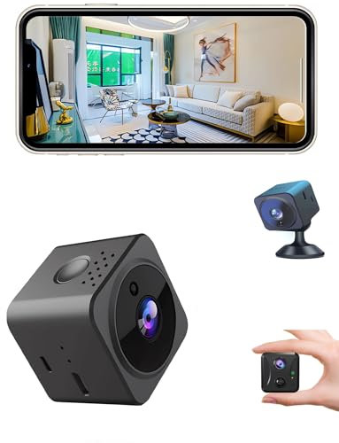 ZHODADA Mini Camara Espia, HD 1080P WiFi Cámara Espia Oculta Camaras de Vigilancia Mini Cámaras De Vigilancia inalambricas Camara con Visión Nocturna y Detección De Movimiento y Audio Bidireccional