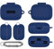 Silicone Case Cover for EarFun Air Pro4,Earbuds Protective Case Sleeve with Carabiner,Shockproof Skin Full Protection Cover for EarFun Air Pro4 (blue)