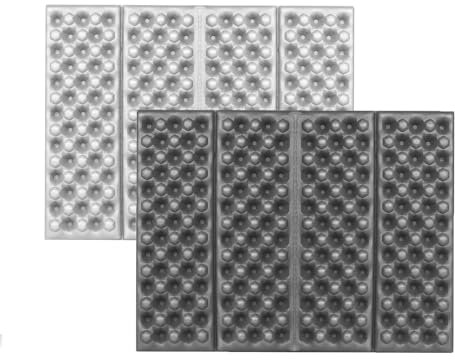 lumanothy Cojín de Asiento para Exterior, térmico, Plegable, Impermeable, con cinturón de Almacenamiento, para Camping, Senderismo, Estadio, Viajes, Caza, Picnic (Gris)