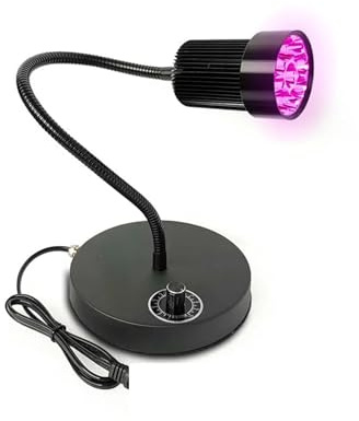 EDEDE Schwarzlicht, 100W einstellbare UV-Ultraviolett-LED 405nm 365nm 395nm Aushärtungslampe Epoxidkleber Grünöl Harz Leiterplattenreparatur UV Lampe(365nm)