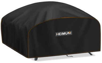 HEIMUNI Housse Barbecue Exterieur, Bache Barbecue pour Weber Q200/Q2000/Q220/Q2200/Q240/Q2400, Housse de Protection Barbecue Exterieur Imperméable 420D Oxford Housse BBQ Anti-UV (84x60x32cm)